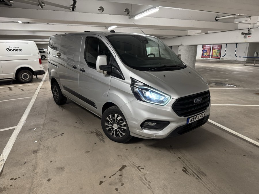 Silver Ford Transit Custom