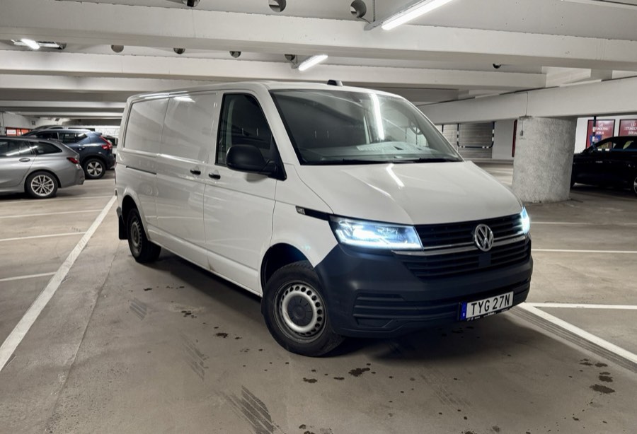 Vit VW Transporter